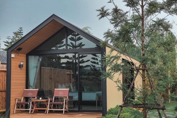 Duplex Wood Tiny Cabin (พักได้ 2 ท่าน) เสริมเพิ่มได้1ท่าน